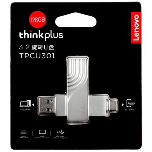 Купить Память OTG USB Flash 128 ГБ Lenovo ThinkPlus Spin Drive [36005627] в интернет-магазине DNS. Характеристики, цена Lenovo ThinkPlus Spin Drive | 5416007.