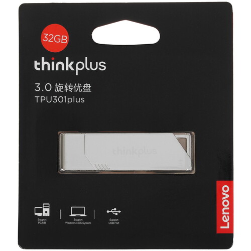 Купить Память USB Flash 32 ГБ Lenovo ThinkPlus Spin Drive Plus [36005622] в интернет-магазине DNS. Характеристики, цена Lenovo ThinkPlus Spin Drive Plus | 5416009.