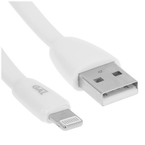 Купить Кабель GAL Lightning 8-pin - USB Type-A белый 1.2 м в интернет-магазине DNS. Характеристики, цена GAL | 5485640.