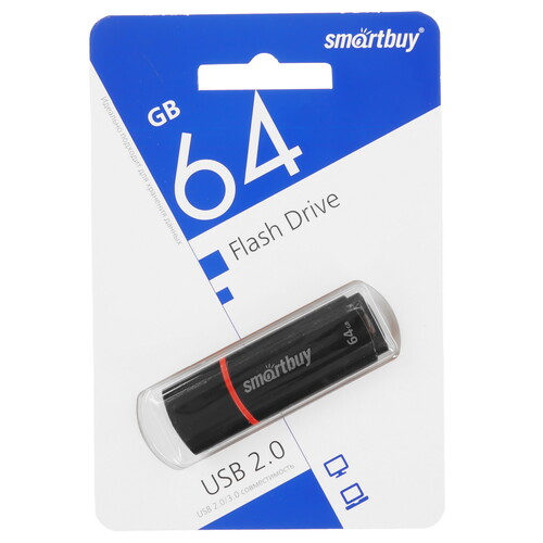Купить Память USB Flash 64 ГБ Smartbuy Crown Series [SB64GBCRW-K] в интернет-магазине DNS. Характеристики, цена Smartbuy Crown Series | 9959893.