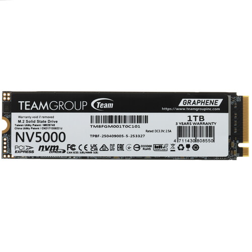 Купить 1000 ГБ M.2 NVMe накопитель Team Group NV5000 [TM8FGM001T0C101] в интернет-магазине DNS. Характеристики, цена Team Group NV5000 | 5637957.