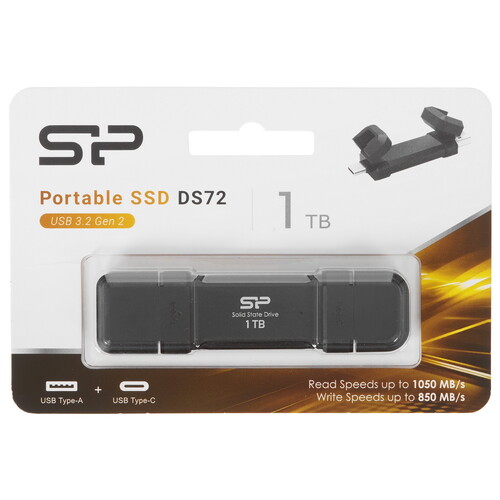 Купить 1000 ГБ Внешний SSD Silicon Power DS72 [SP001TBUC3S72V1K] в интернет-магазине DNS. Характеристики, цена Silicon Power DS72 | 5441681.