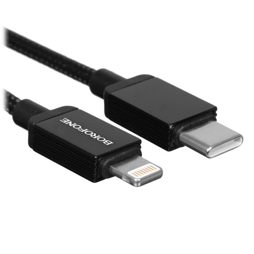 Купить Кабель Borofone Lightning 8-pin - USB Type-C черный в интернет-магазине DNS. Характеристики, цена Borofone BX120 | 5635322.