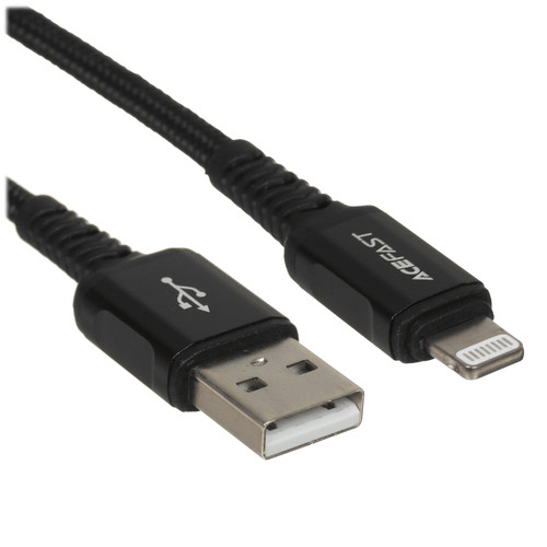 Купить Кабель ACEFAST Lightning 8-pin - USB Type-A черный 1.2 м в интернет-магазине DNS. Характеристики, цена ACEFAST C1-02 | 9983382.