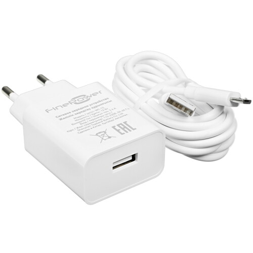 Купить Сетевое зарядное устройство FinePower WC-12 белый в интернет ...