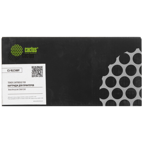 Купить Картридж лазерный Cactus CS-VLC500Y 106R03879 желтый, с чипом в интернет-магазине DNS. Характеристики, цена Cactus CS-VLC500Y 106R03879 | 8159174.
