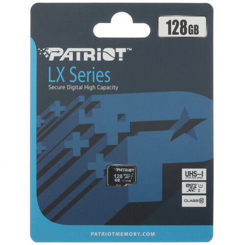 Купить Карта памяти Patriot LX microSDXC 128 ГБ [PSF128GMDC10] в интернет-магазине DNS. Характеристики, цена  | 5425711.