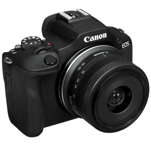 Купить Беззеркальный фотоаппарат Canon EOS R100 Kit 18-45mm F4.5-6.3 IS STM черный в интернет-магазине DNS. Характеристики, цена Canon EOS R100 Kit 18-45mm F4.5-6.3 IS STM | 5446380.