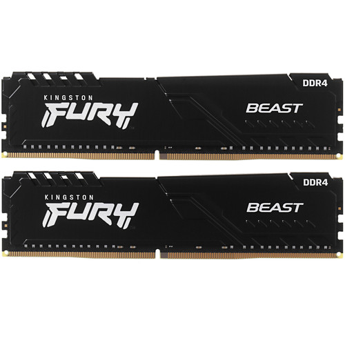 Купить Оперативная память Kingston FURY Beast Black [KF432C16BBK2/64] 64 ГБ в интернет-магазине DNS. Характеристики, цена Kingston FURY Beast Black | 5053566.
