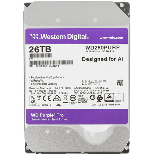 Купить 26 ТБ Жесткий диск WD Purple Pro [WD260PURP] в интернет-магазине DNS. Характеристики, цена WD Purple Pro | 5648598.