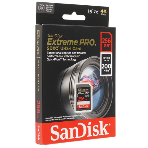 Купить Карта памяти SanDisk Extreme Pro SDXC 256 ГБ [SDSDXXD-256G-GN4IN] в интернет-магазине DNS. Характеристики, цена  | 9102929.