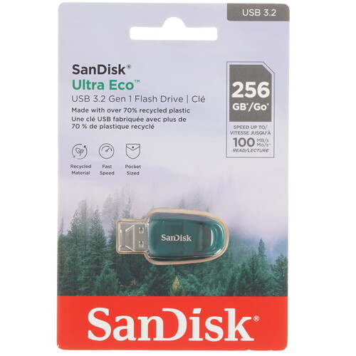 Купить Память USB Flash 256 ГБ SanDisk Ultra Eco [SDCZ96-256G-G46] в интернет-магазине DNS. Характеристики, цена SanDisk Ultra Eco | 5606463.