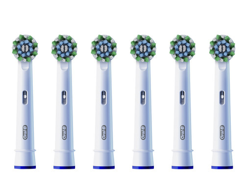 Купить Набор сменных насадок для зубной щетки Braun Oral-B EB50RX-6 Pro CrossAction в интернет-магазине DNS. Характеристики, цена Braun Oral-B EB50RX-6 Pro CrossAction | 9144604.