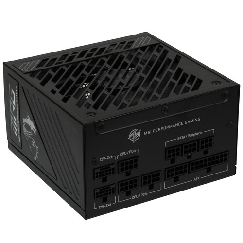 Купить Блок питания MSI MPG A1000GS PCIE5  черный в интернет-магазине DNS. Характеристики, цена MSI MPG A1000GS PCIE5 | 5621769.