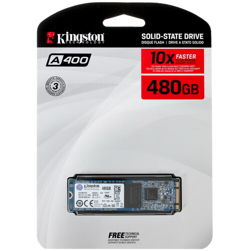 Купить SSD M.2 накопитель Kingston A400 [SA400M8/480G] в интернет ...