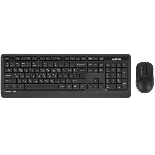 Купить Клавиатура+мышь беспроводная   A4Tech Fstyler FG1012 черный в интернет-магазине DNS. Характеристики, цена A4Tech Fstyler FG1012 | 4888895.