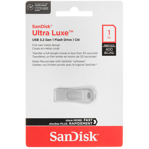 Купить Память USB Flash 1000 ГБ SanDisk Ultra Luxe [SDCZ74-1T00-G46] в интернет-магазине DNS. Характеристики, цена SanDisk Ultra Luxe | 5665705.