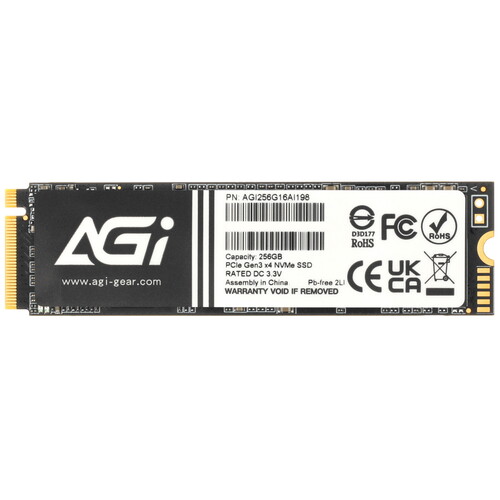 Купить 256 ГБ M.2 NVMe накопитель AGI AI198 [AGI256G16AI198] в интернет-магазине DNS. Характеристики, цена AGI AI198 | 5427651.