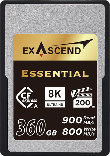 Купить Карта памяти Exascend Essential CFexpress Card Type A 360 ГБ [EXPC3EA360GB] в интернет-магазине DNS. Характеристики, цена  | 9315993.