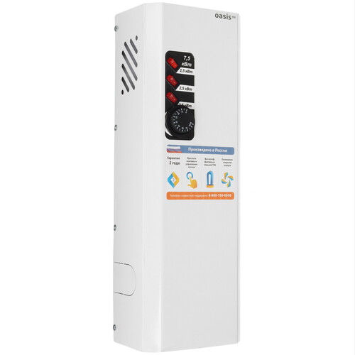 Купить Электрический котел Oasis Eco KN-7.5 7.5 кВт в интернет-магазине DNS. Характеристики, цена Oasis Eco KN-7.5 | 9027024.