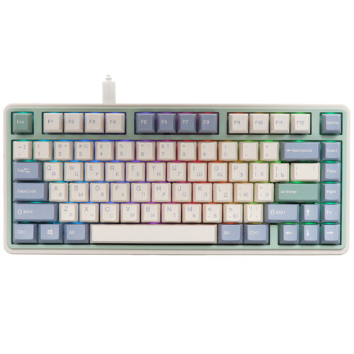Купить Клавиатура  проводная + беспроводная Varmilo VXT81 Eucalyptus в интернет-магазине DNS. Характеристики, цена Varmilo VXT81 Eucalyptus | 5486652.