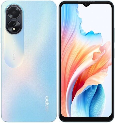 Купить 6.56" Смартфон OPPO A18 128 ГБ голубой в интернет-магазине DNS. Характеристики, цена OPPO A18 | 9047653.