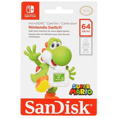 Купить Карта памяти SanDisk for Nintendo Switch microSDXC 64 ГБ [SDSQXAO-064G-GN6ZN] в интернет-магазине DNS. Характеристики, цена  | 5470849.