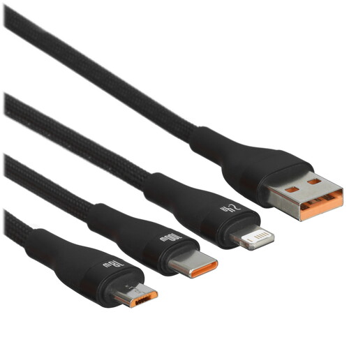 Купить Кабель Baseus Lightning 8-pin, micro USB-B, USB Type-C - USB Type-A черный 1.2 м в интернет-магазине DNS. Характеристики, цена Baseus Flash II | 9167178.