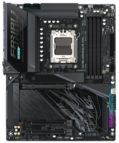Купить Материнская плата GIGABYTE X870E AORUS ELITE X3D в интернет-магазине DNS. Характеристики, цена GIGABYTE X870E AORUS ELITE X3D | 5660215.