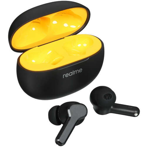 Купить Наушники TWS Realme Buds T110  черный 2024 в интернет-магазине DNS. Характеристики, цена Realme Buds T110 | 5459819.