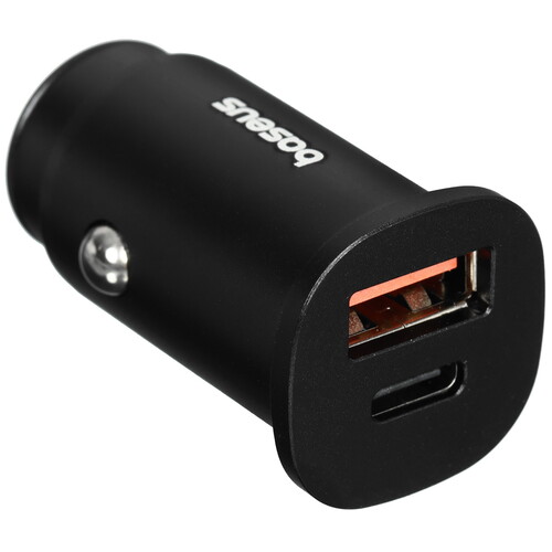 Купить Автомобильное ЗУ Baseus Square Metal 30W черный в интернет-магазине DNS. Характеристики, цена Baseus Square Metal 30W | 5474636.
