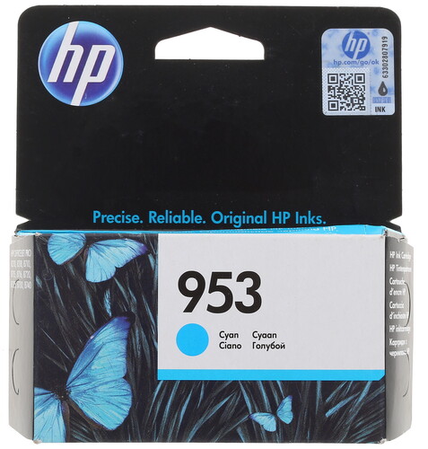 Купить Картридж HP 953 (F6U12AE) голубой в интернет-магазине DNS. Характеристики, цена HP 953 (F6U12AE) | 7981797.