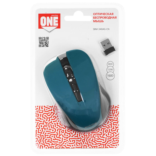 Купить Мышь беспроводная Smartbuy ONE 340AG [SBM-340AG-CN] бирюзовый в интернет-магазине DNS. Характеристики, цена Smartbuy ONE 340AG | 9190254.