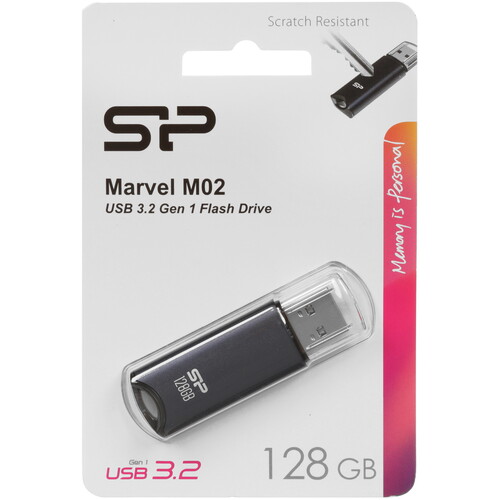Купить Память USB Flash 128 ГБ Silicon Power Marvel M02 [SP128GBUF3M02V1B] в интернет-магазине DNS. Характеристики, цена Silicon Power Marvel M02 | 5046306.