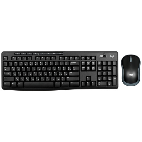 Купить Клавиатура+мышь беспроводная   Logitech MK270 черный в интернет-магазине DNS. Характеристики, цена Logitech MK270 | 5408445.