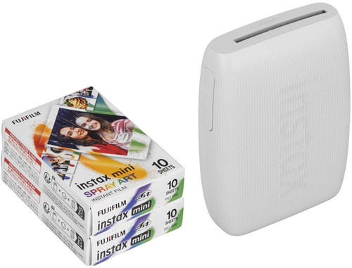 Купить Компактный фотопринтер FUJIFILM Instax Mini Link 3 Gift Box белый в интернет-магазине DNS. Характеристики, цена FUJIFILM Instax Mini Link 3 Gift Box | 5643828.