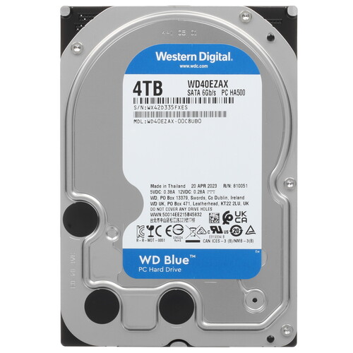 Купить 4 ТБ Жесткий диск WD Blue [WD40EZAX] в интернет-магазине DNS. Характеристики, цена WD Blue | 5422517.