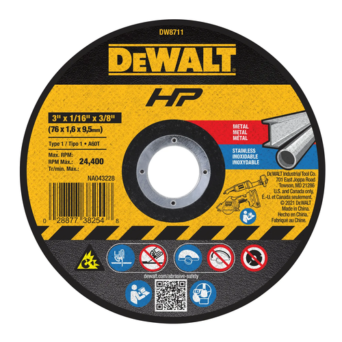 Купить Диск отрезной DeWalt DW8711P3 в интернет-магазине DNS. Характеристики, цена DeWalt DW8711P3 | 5937522.