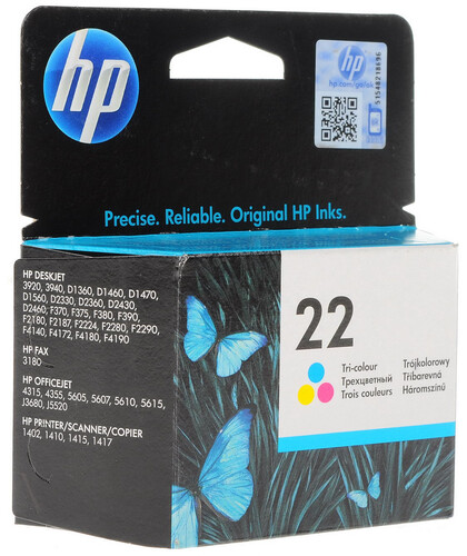 Купить Картридж HP 22 (C9352AE) многоцветный в интернет-магазине DNS. Характеристики, цена HP 22 (C9352AE) | 0003743.