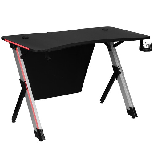 Купить Стол компьютерный Cactus CS-GTX-AL-CARBON-RED черный/серебристый ...