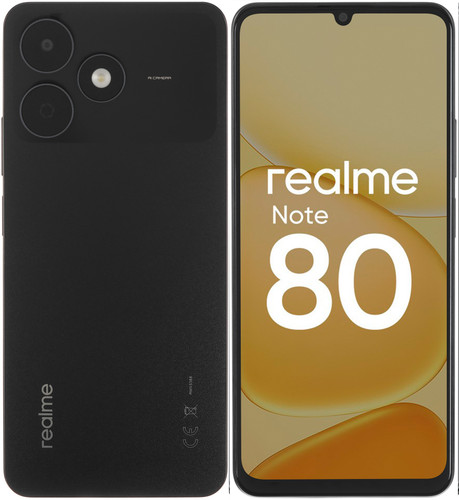 Купить 6.74" Смартфон realme Note 80 64 ГБ черный в интернет-магазине DNS. Характеристики, цена realme Note 80 | 5677848.