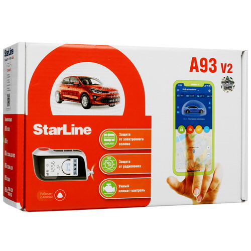 Купить Автосигнализация StarLine A93 v2 в интернет-магазине DNS. Характеристики, цена StarLine A93 v2 | 6726629.