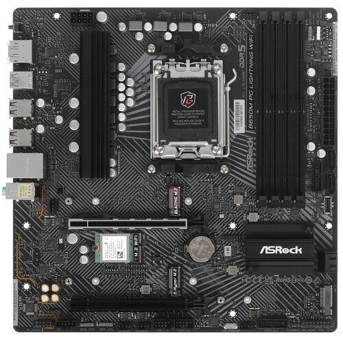 Купить Материнская плата ASRock B650M PG Lightning WiFi в интернет-магазине DNS. Характеристики, цена ASRock B650M PG Lightning WiFi | 5454951.