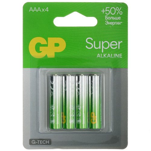 Купить Батарейка GP Super AAA (LR03/FR03) в интернет-магазине DNS. Характеристики, цена GP Super | 5626882.