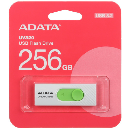 Купить Память USB Flash 256 ГБ A-Data UV320 [AUV320-256G-RWHGN] в интернет-магазине DNS. Характеристики, цена A-Data UV320 | 5450280.