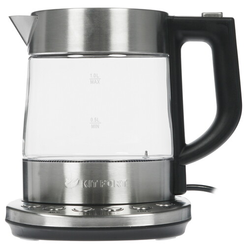 Купить Электрочайник Kitfort КТ-648 серебристый в интернет магазине DNS ...