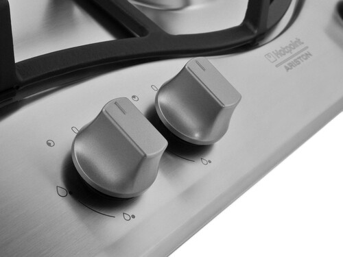 Купить Газовая варочная поверхность Hotpoint-Ariston PC 640 N GH [нержавеющая сталь, конфорок - 4, электроподжиг, решетки - чугун, серебристый] в интернет-магазине DNS. Характеристики, цена  | 0150462.
