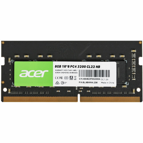 Купить Оперативная память SODIMM Acer SD100 [BL.9BWWA.206] 8 ГБ в интернет-магазине DNS. Характеристики, цена Acer SD100 | 5447170.