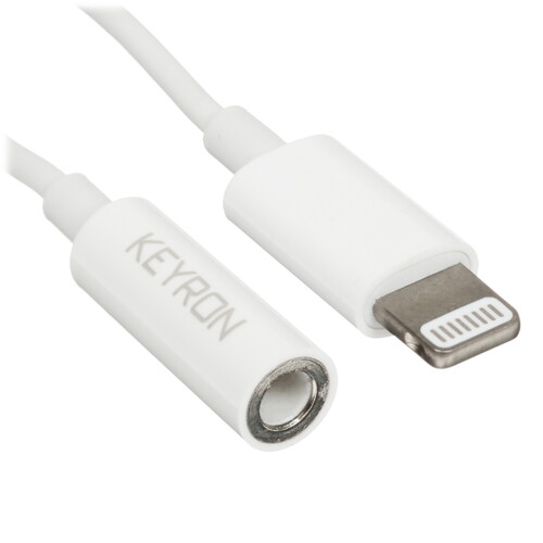Купить Кабель   KEYRON Lightning - jack 3.5 мм белый в интернет-магазине DNS. Характеристики, цена  | 5433008.