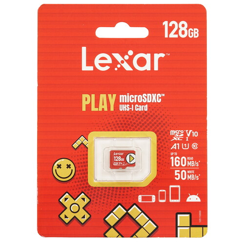 Купить Карта памяти Lexar microSDXC 128 ГБ [LMSPLAY128G-BNNNG] в интернет-магазине DNS. Характеристики, цена  | 5456361.